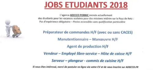 Pays de Retz : il reste des offres d’emploi pour les étudiants cet été