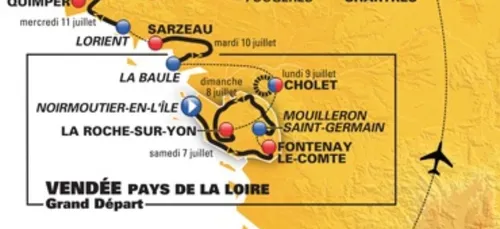 Le Tour de France en Vendée et Loire-Atlantique : ce qu'il faut savoir