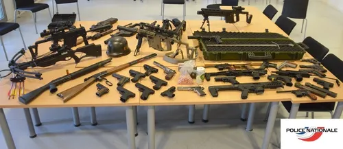 De nombreuses armes découvertes chez un habitant de...