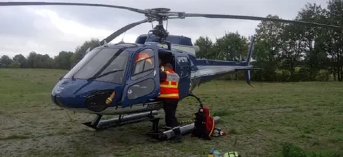 Mesquer : l'hélicoptère des gendarmes permet de retrouver un homme...