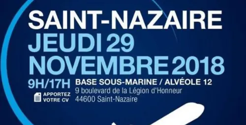 Un salon de l’emploi à Saint-Nazaire le jeudi 29 novembre