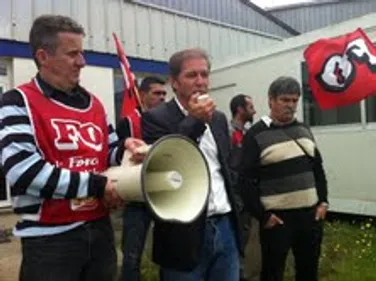 Manifestation des salariés d'ABRF à Châteaubriant