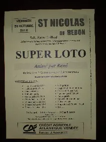 SUPER LOTO à Saint-Nicolas de Redon