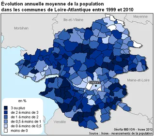 La Loire-Atlantique compte 1 282 052 habitants !