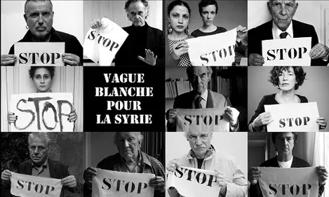 Une vague blanche pour la Syrie, rassemblement à Nantes