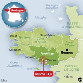 Tremblement de terre ressenti jusqu'à Saint-Nazaire : logique,...