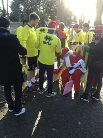 FC Nantes : le Père Noël est passé ce matin à la Jonelière !