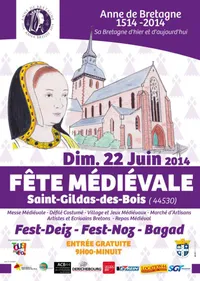 Anne de Bretagne à l'honneur dimanche à Saint Gildas des Bois ! 