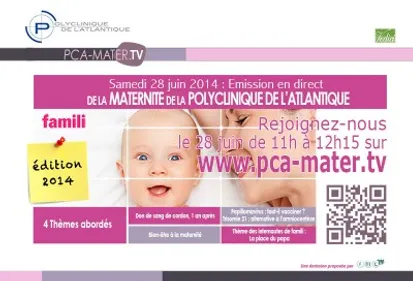 SAMEDI 28 JUIN dès 11H : Emission web sur la maternité en DIRECT !