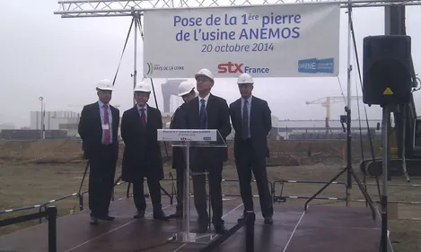 STX : pose de la première pierre du site Anemos