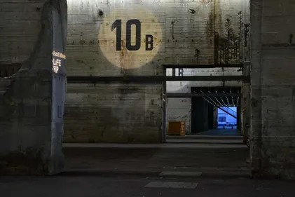 La base sous-marine de St Nazaire illuminée !