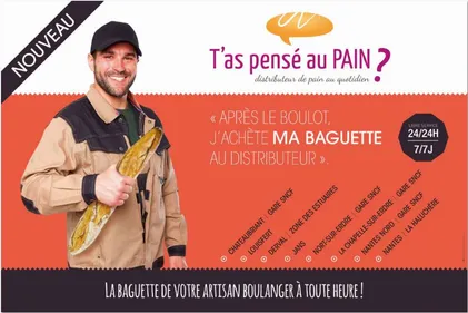 Des distributeurs de baguettes installés à Nantes, la Chapelle sur...