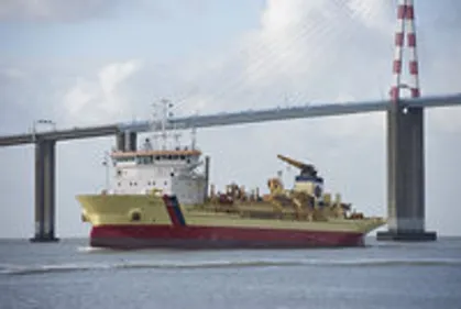 Une bombe repêchée hier près du pont de Saint-Nazaire ! 