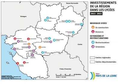 Lycées : 2 nouveaux établissements en Loire-Atlantique et 4 extensions