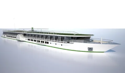 Le MS Loire Princesse, qui proposera des croisières sur la Loire,...