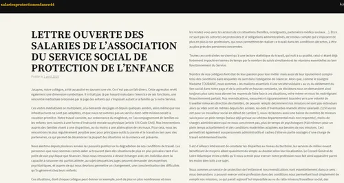 Forte mobilisation des salariés du secteur social et médico-social...