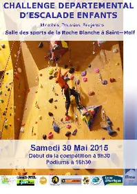 ESCALADE:Criterium departemental poussins, benjamins