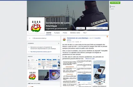 Les gendarmes de Loire-Atlantique sont désormais sur Facebook !