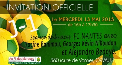 Trois joueurs du FC Nantes en dédicaces à Orvault