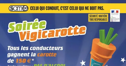 Des cadeaux pour récompenser les jeunes conducteurs en discothèque