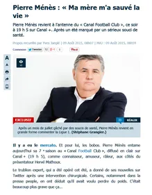Pierre Ménès a frôlé la mort cet été à Saint-Nazaire !