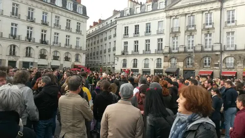 Plusieurs centaines de personnes rassemblées à Nantes