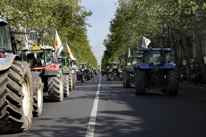 Opération escargot des agriculteurs dans le Sud-Loire