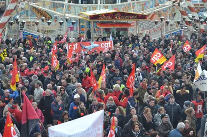 Retour en photos sur la manif contre la loi travail à Saint-Nazaire