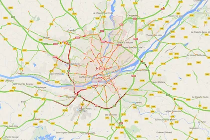 Loi travail : énorme pagaille sur le périphérique de Nantes ce...
