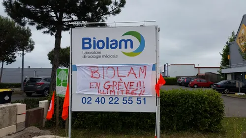 Les salariés de Biolam en grève à Saint-Nazaire