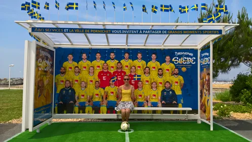 Un selfie avec Zlatan dans un abribus de Pornichet !