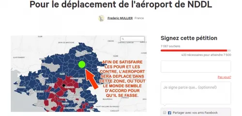 NDDL : une pétition pour un déplacement de l'aéroport à Nozay