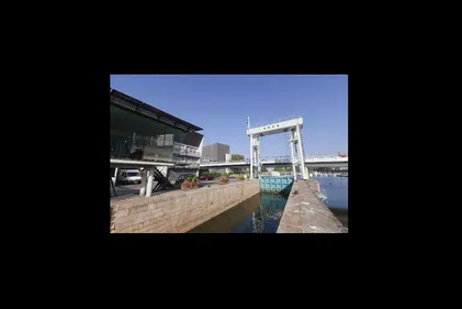 L'écluse Saint-Félix à Nantes actuellement fermée