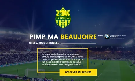 FC Nantes : le club vous propose de personnaliser le stade de la...