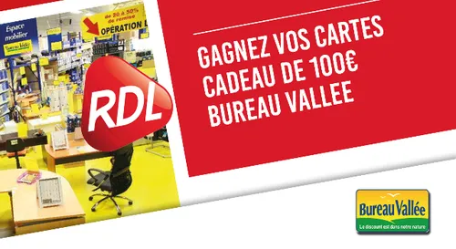 GAGNEZ VOTRE CARTE CADEAU BUREAU VALLEE