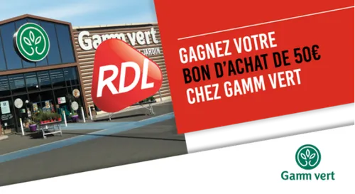 GAGNEZ VOTRE CARTE  CADEAU GAMM VERT