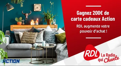 GAGNEZ 200€ DE CARTE CADEAUX ACTION