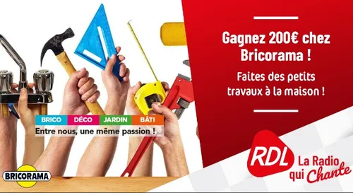 GAGNEZ VOTRE CARTE CADEAU DE 200€ CHEZ BRICORAMA