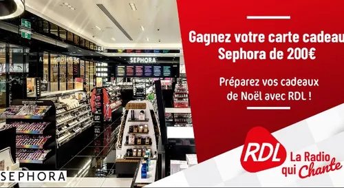 GAGNEZ VOTRE CARTE CADEAU DE 200€ CHEZ SEPHORA AVEC RDL