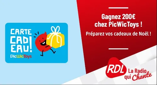 GAGNEZ VOTRE CARTE CADEAU PICWICTOYS AVEC RDL