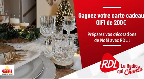 GAGNEZ VOTRE CARTE CADEAU DE 200€ CHEZ GIFI AVEC RDL