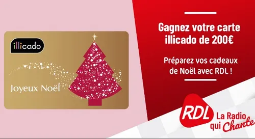GAGNEZ VOTRE CARTE CADEAU ILLICADO DE 200€ AVEC RDL