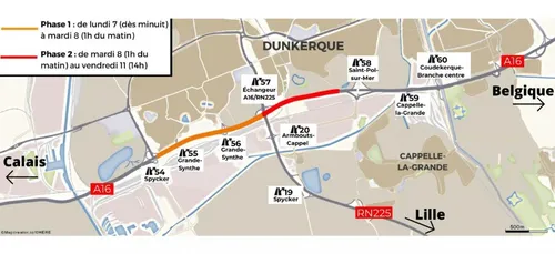 Un nouveau chantier sur l'A16!