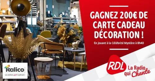 Gagnez 200 euros de CARTE CADEAU KALICO !