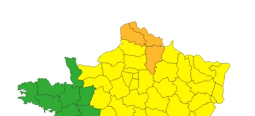 Le nord et le pas-de-calais en vigilance orange aux orages!