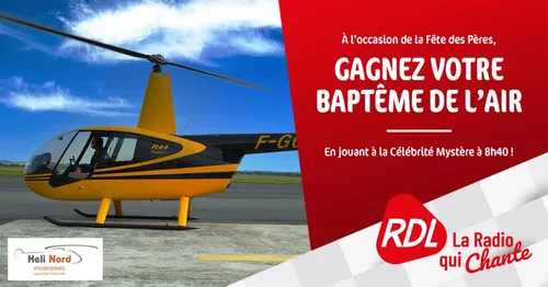 Gagnez votre baptême de l'air avec Héli-Nord !