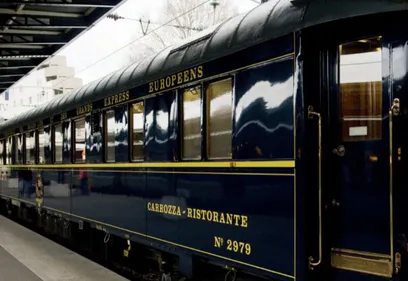 L'Orient-Express à la gare de Lille-Flandre pour les Journées du...
