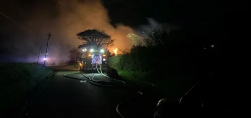 Lebringhen: Un hangar agricole détruit par un incendie