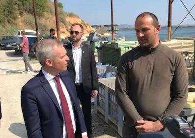 François de Rugy en visite sur le Bassin de Thau