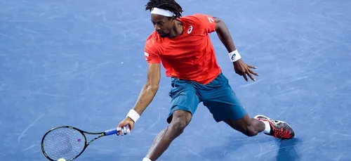 Tennis : Gaël Monfils sur les courts de l'Arena de Montpellier